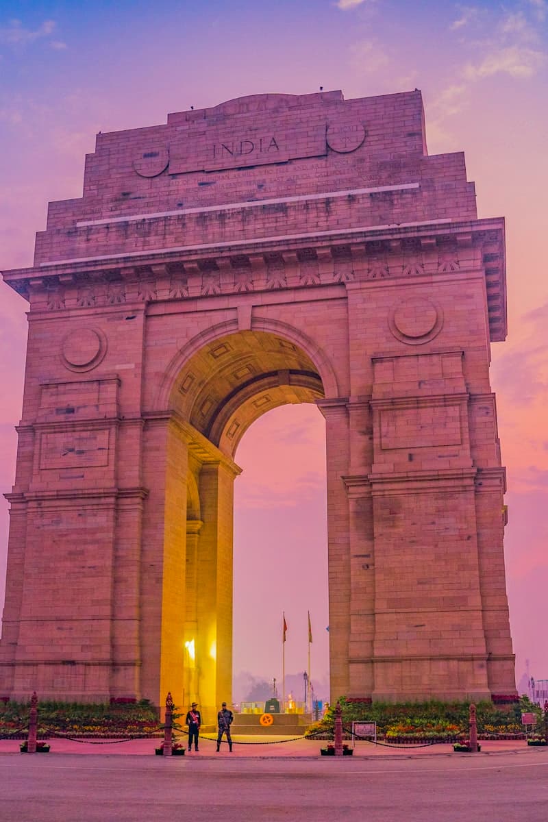 New Delhi city skyline